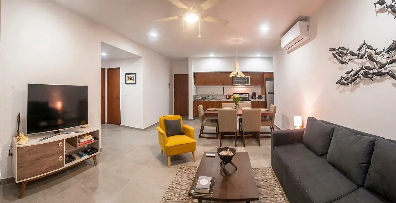 דירה טולום Gulliver Condo - Free Beach Club Access & Bikes מקסיקו
